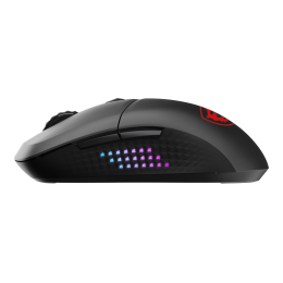 Мышь MSI VERSA 300 ELITE WIRELESS / RGB / 2.4 GHz W / Bluetooth 5.3 / USB 2.0 / 6 кн. / 65 гр. / DPI 400-6400 / PixArt PAW3395DM Optical Sensor / Черный