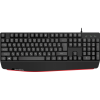 Клавиатура USB Defender Atom HB-546 (Черный), проводная, USB, ENG/RU, подставка под запястье, стандарт