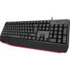 Клавиатура USB Defender Atom HB-546 (Черный), проводная, USB, ENG/RU, подставка под запястье, стандарт