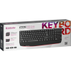 Клавиатура USB Defender Atom HB-546 (Черный), проводная, USB, ENG/RU, подставка под запястье, стандарт