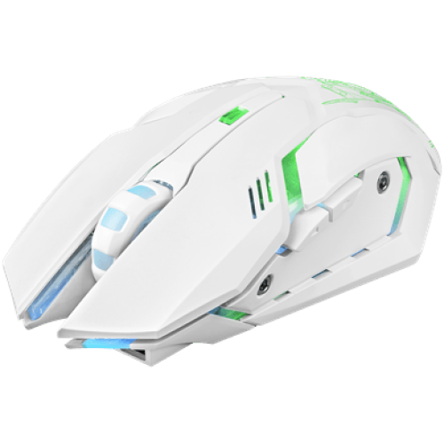 Мышь Defender Trigger GM-934, беспроводная, белый, 5 + колесо-кнопка, 1200/2400/3200 dpi