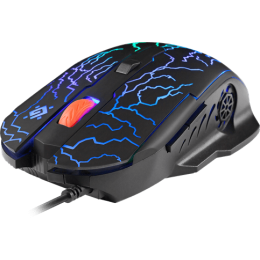 Мышь Defender Ezone GM-036, черный, 5 + колесо-кнопка, 800/1200/1600/2400 dpi