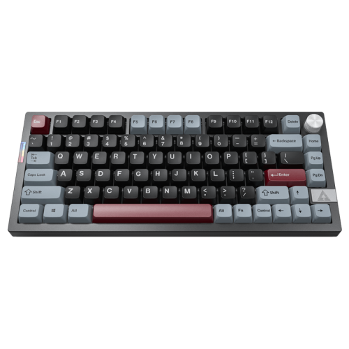 Клавиатура беспроводная Montech MK PRO 75 DY Bluetooth 5.2/Wireless 2.4 GHz/USB (кабель 1,8 м), Hot-swappable, RGB-Lighting Mode, Ergonomic Design, ENG/RUS, механическая, тип свитчей - Gateron Yellow Pro 3.0, цвет - черный/серый