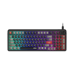 Игровая Клавиатура MSI FORGE GK110 RU, USB 2.0, 98кл, мембранная, кабель 1,5м (отсоединяемый) Черный