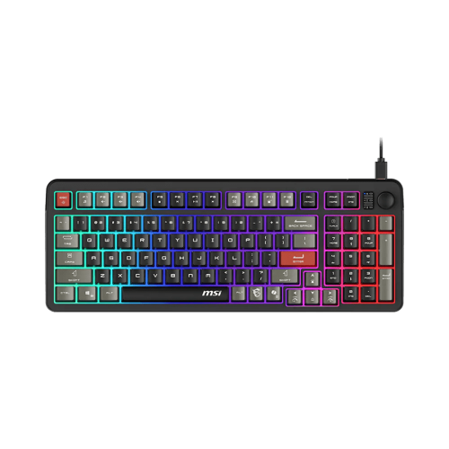 Игровая Клавиатура MSI FORGE GK110 RU, USB 2.0, 98кл, мембранная, кабель 1,5м (отсоединяемый) Черный