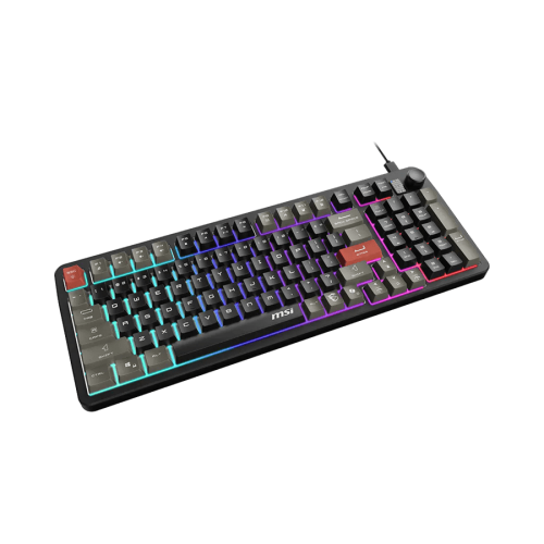 Игровая Клавиатура MSI FORGE GK110 RU, USB 2.0, 98кл, мембранная, кабель 1,5м (отсоединяемый) Черный