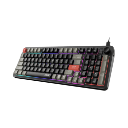 Игровая Клавиатура MSI FORGE GK110 RU, USB 2.0, 98кл, мембранная, кабель 1,5м (отсоединяемый) Черный