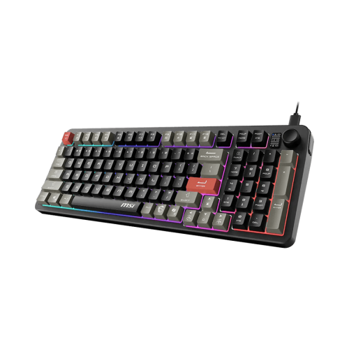Игровая Клавиатура MSI FORGE GK110 RU, USB 2.0, 98кл, мембранная, кабель 1,5м (отсоединяемый) Черный