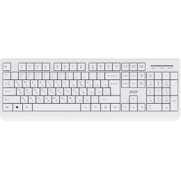 Клавиатура + мышь Acer OCC401 клав:белый мышь:белый USB беспроводная Multimedia