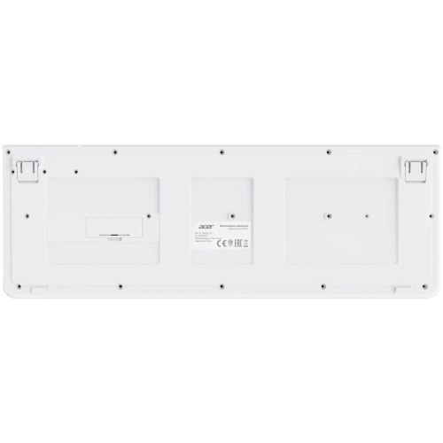 Клавиатура + мышь Acer OCC401 клав:белый мышь:белый USB беспроводная Multimedia
