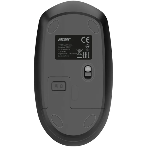 Клавиатура + мышь Acer OCC401 клав:черный мышь:черный USB беспроводная Multimedia (ZL.ACCCC.016)