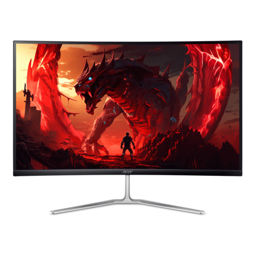 Монитор Acer Nitro EDA270Z 27" 69 см / 1920×1080 Full HD / VA / изогнутый экран 1500R / ZeroFrame / 280Hz / 1 мс (VRB) / 250 кд/м² / 2× HDMI 2.0 / 1× DisplayPort 1.4 / Audio Out / 2× 2 Вт динамика / FreeSync Premium / HDR10 / VESA 75×75 / BlueLight Shield