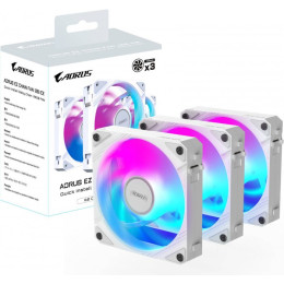 Комплект вентиляторов Gigabyte GP-ECFAN1203 ICE, WHITE