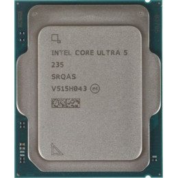 Процессор Core Ultra 5 235, 14C/14T, base 3.4GHz, 5GHz Turbo, 24Mb L3, TDP65W, AT80768063F6
