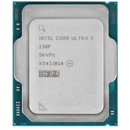 Процессор Core Ultra 5 230F, 10C/10T, base 3.4GHz, 5GHz Turbo, 24Mb L3, TDP65W, AT807680676F