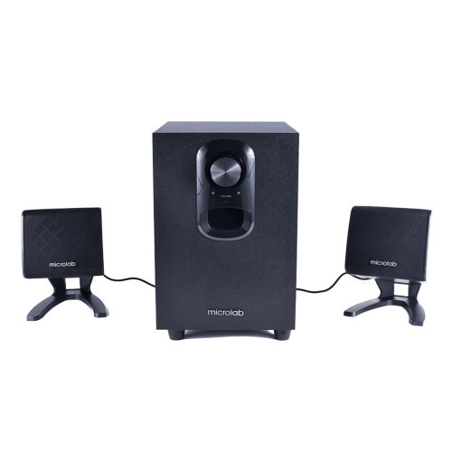 Акустическая система, Microlab, M-108, 11Вт (2,5Вт*2+6Вт), Вход/Выход 3,5 MiniJack, Чёрный