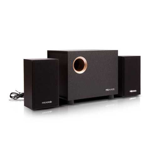 Акустическая система, Microlab, M-105, 10Вт (2,5Вт*2+5Вт), Выход 2RCA, Вход 3.5 MiniJack, Чёрный