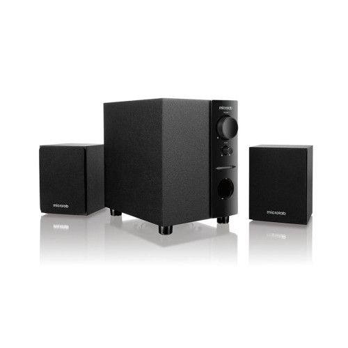 Акустическая система, Microlab, M-109, 2.1, 10Вт (2,5Вт*2+5Вт), Выход RCA sokets, Вход 3,5 MiniJack, Чёрный
