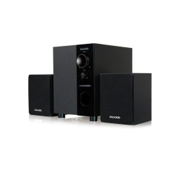 Акустическая система, Microlab, M-109, 2.1, 10Вт (2,5Вт*2+5Вт), Выход RCA sokets, Вход 3,5 MiniJack, Чёрный