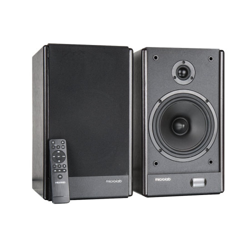 Акустическая система, Microlab, SOLO26, 2.0, 66Вт, Optical, Coaxial, AUX вход 380 mV, Беспроводной пульт ДУ, Возможность подключения к двум источникам звука одновременно, Чёрный