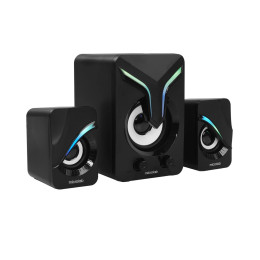 Акустическая система, Microlab, U270 Phenix, USB, LED, 5 Вт + 3 Вт x2, Вход: стерео 3,5 мм, Регулировки на передней панели, Черный