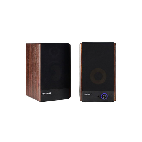 Колонки, Microlab, SOLO3, Bluetooth 5.3, AUX, 40 Вт, 80 Гц - 20 кГц, Соотношение сигнал/шум: > 75 дБ, 142 x 153 x 231 мм, Коричневый