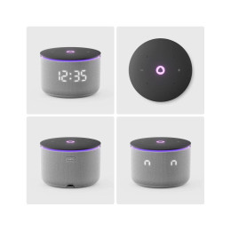 Умная колонка, Яндекс, YNDX-00059GRY, Яндекс Станция Мини 3 Про, 18Вт, 3 микрофона, 90 - 16 000 Гц, Wi-Fi (2,4–5 ГГц), Серый