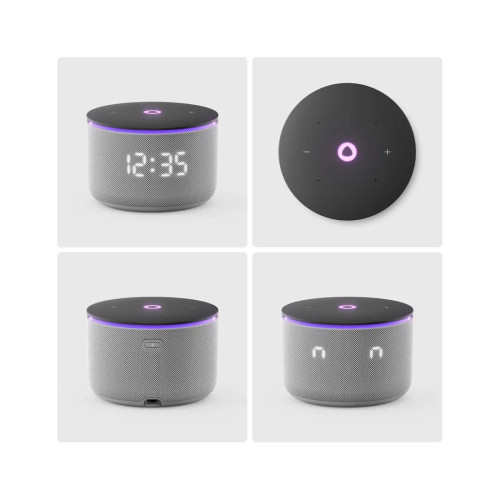 Умная колонка, Яндекс, YNDX-00059GRY, Яндекс Станция Мини 3 Про, 18Вт, 3 микрофона, 90 - 16 000 Гц, Wi-Fi (2,4–5 ГГц), Серый