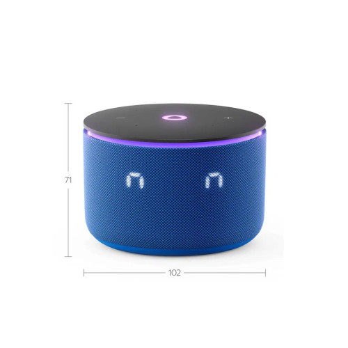 Умная колонка, Яндекс, YNDX-00059BLU, Яндекс Станция Мини 3 Про, 18Вт, 3 микрофона, 90 - 16 000 Гц, Wi-Fi (2,4–5 ГГц), Синий