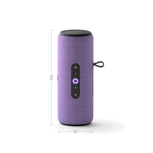 Портативная умная колонка, Яндекс, YNDX-00030VIO, Яндекс Станция Стрит с Алисой, 30 Вт, 3 микрофона, 80 - 20 000 Гц, Wi-Fi (2,4–5 ГГц), Bluetooth 5.0, Фиолетовый