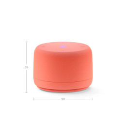 Умная колонка, Яндекс, YNDX-00028ORG, Яндекс Станция Лайт 2 с Алисой без часов, 6Вт, 2 микрофона, 120-16 000 Гц, Wi-Fi (2,4–5 ГГц), Bluetooth 5.0, Коралловый