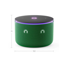 Умная колонка, Яндекс, YNDX-00059GRN, Яндекс Станция Мини 3 Про, 18Вт, 3 микрофона, 90 - 16 000 Гц, Wi-Fi (2,4–5 ГГц), Зеленый
