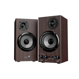 Колонки, Genius, SP-HF520BT, 2.0, 40-20 кГц, Bluetooth 5.3, MDF, RMS, 75 дБ, 3D Surround / с усилением басов, Коричевый