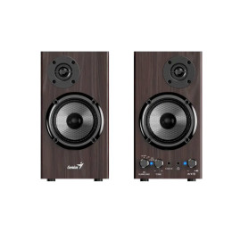 Колонки, Genius, SP-HF520BT, 2.0, 40-20 кГц, Bluetooth 5.3, MDF, RMS, 75 дБ, 3D Surround / с усилением басов, Коричевый