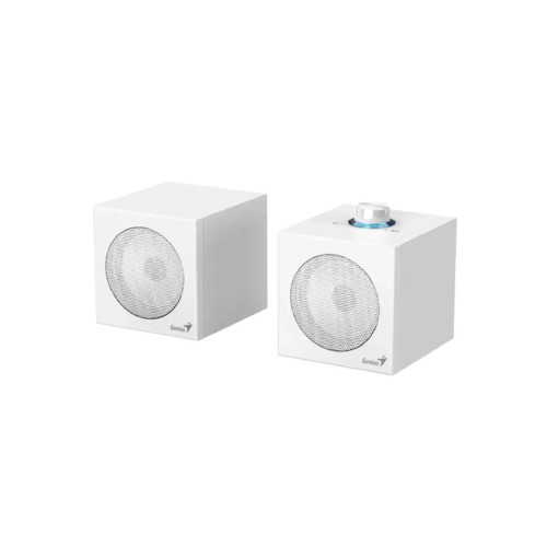 Колонки, Genius, SP-HF300U, USB-A / USB-C (2 в 1), 4 Вт, 100 Гц – 20 кГц, 65 дБ, Регулировка громкости, Белый