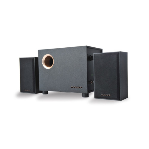 Акустическая система, Microlab, M-105BT, 10Вт (5+2,5*2Вт), 70Дб, 3.5 MiniJack, RCA, Bluetooth 2.1, 40Гц - 20000 Гц, МДФ, Черный