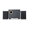 Акустическая система, Microlab, M-105BT, 10Вт (5+2,5*2Вт), 70Дб, 3.5 MiniJack, RCA, Bluetooth 2.1, 40Гц - 20000 Гц, МДФ, Черный