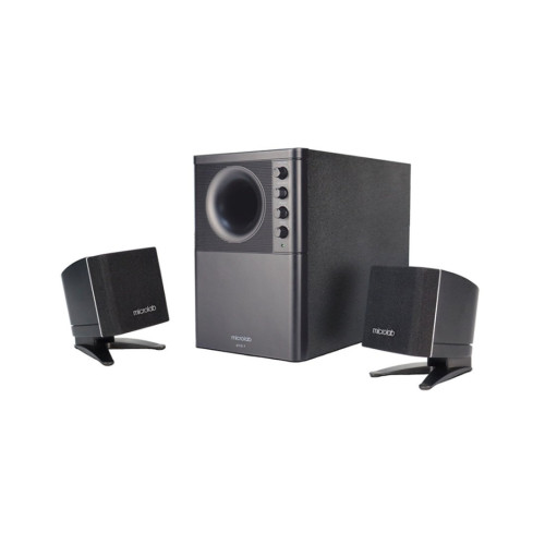 Акустическая система, Microlab, X1BT, 2.1, 34Вт, Выход 2RCA*2, 30 Гц - 20 кГц, Bluetooth, AUX Mini-Jack 3.5 мм, МДФ, Черный