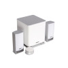 Акустическая система, Microlab, M-600ВТ White, 2.1, 40Вт, 75Дб, 3.5mm stereo, Выход 2RCA, 40 Гц – 20 000 Гц, Bluetooth 4.2 / 5.0, Радиус действия 10 м, Проводной пульт, Регулятор баса, Белый