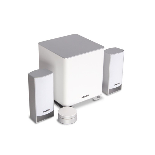 Акустическая система, Microlab, M-600ВТ White, 2.1, 40Вт, 75Дб, 3.5mm stereo, Выход 2RCA, 40 Гц – 20 000 Гц, Bluetooth 4.2 / 5.0, Радиус действия 10 м, Проводной пульт, Регулятор баса, Белый