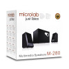 Акустическая система, Microlab, M280BT, Bluetooth 5.0, AUX, RCA, USB, SD, Выходная мощность 40Вт, RMS, Частота 35-20 000 Гц, 75ДБ, 2RCA , MDF, Черный