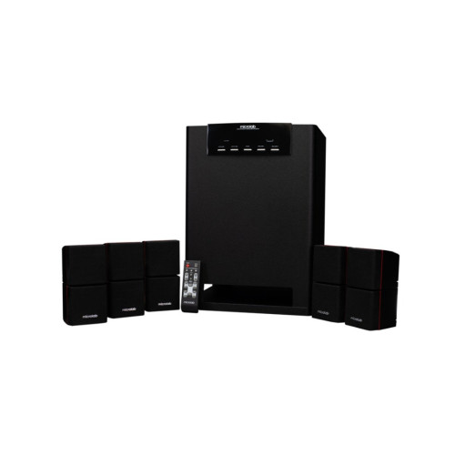 Акустическая система, Microlab, X15BT, 5.1, 170 Вт (90 Вт + 16 Вт*5), Выход 2RCA*2, 5.1CH RCA, USB, микрофон*2, 20 Гц - 20 кГц, Bluetooth 5.0, Пульт ДУ, Настенное крепление, Высокая подставка, Черный