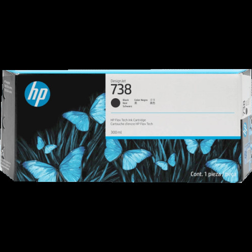Струйный картридж HP 738 498N8A черный 300 мл для HP DesignJet T850, T950